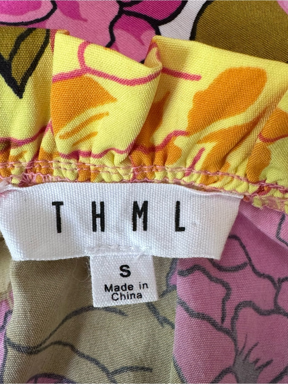 THML Sienna Sleeveless Floral Pink and Multi-Color Top Size S - Picture 7 of 9